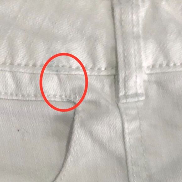 Jolt White Denim A-Line Button Closure Cotton Spandex Mini Skirt Size 9 - Picture 7 of 7